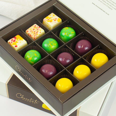 Tropical Fruits Boxed Chocolates | 12 Pack