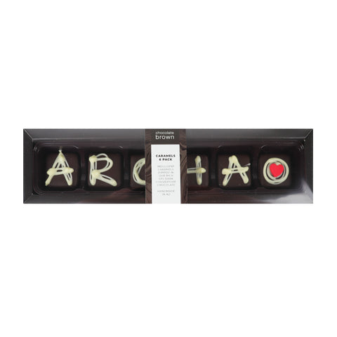 Selection Box 6Pk Caramel Deco Aroha Dark