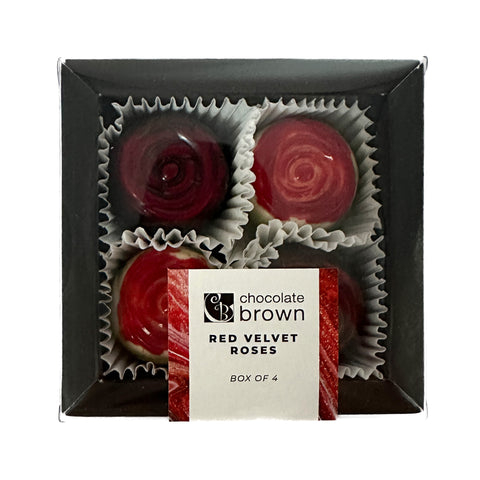 Selection Box 4Pk Red Velvet Roses