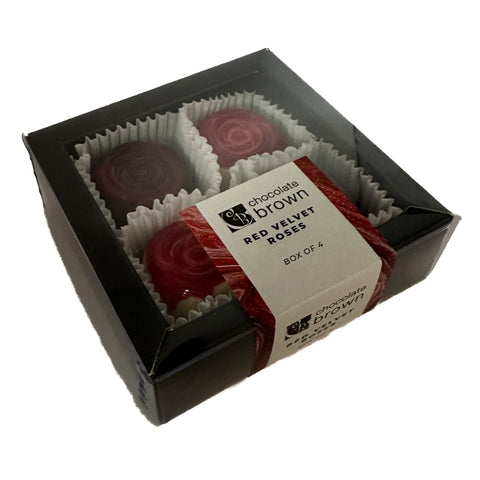 Selection Box 4Pk Red Velvet Roses