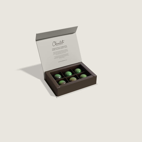 Salted Pistachio Crunch Boxed Chocolates | 6 Pack