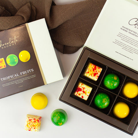 Tropical Fruits Boxed Chocolates | 6 Pack